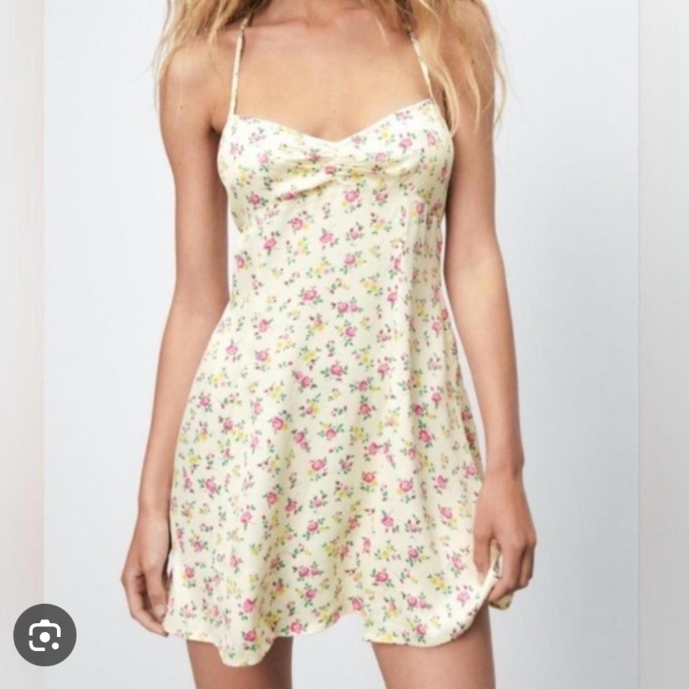 Zara Cream Floral Dress